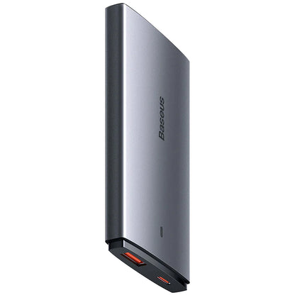 Punjač za mrežu sa USB-C kablom Baseus GaN5 Pro Ultra Slim, 65W, 3.25A, 1 x USB-C, Sivi CCGP150113