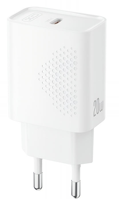 Punjač mreže USB-C XO Design L160, 20W, 3A, 1 x USB-C, Beli