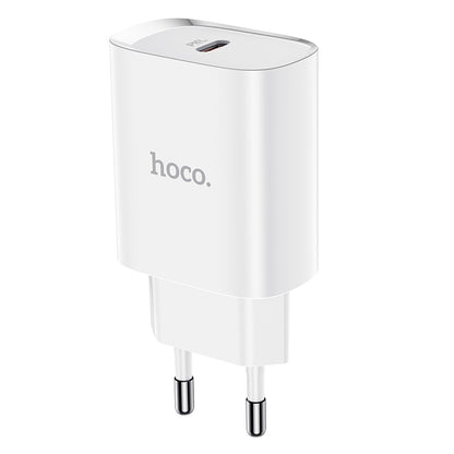 Network Charger HOCO N14, 20W, 3A, 1 x USB-C, White