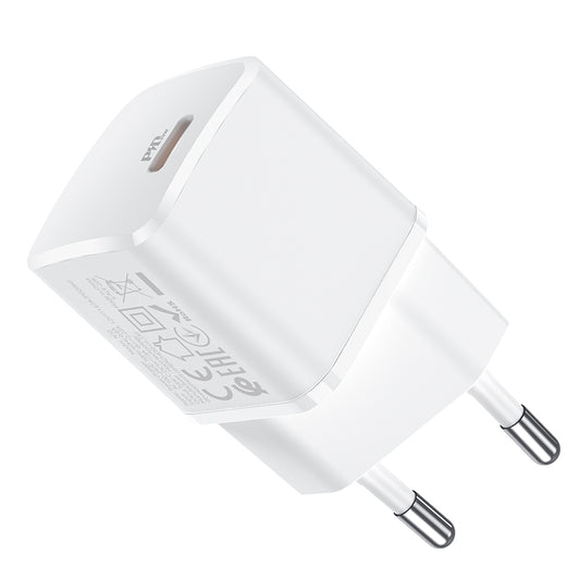 Punjač za mrežu HOCO N10, 20W, 3A, 1 x USB-C, Bijeli