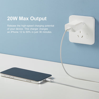 Xiaomi mrežni punjač, 20W, 3A, 1 x USB-C, Bela BHR4927GL