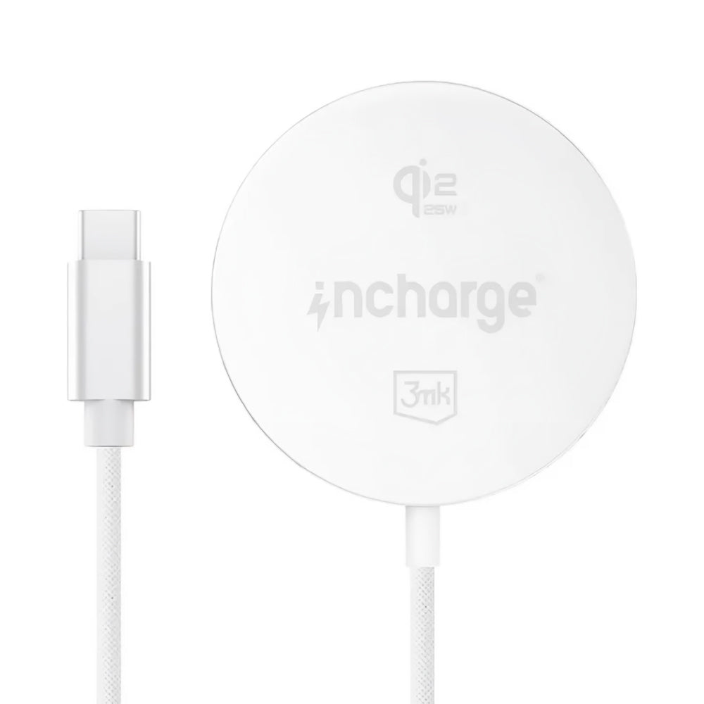 Bežični mrežni punjač 3MK Align, 25W, Bela