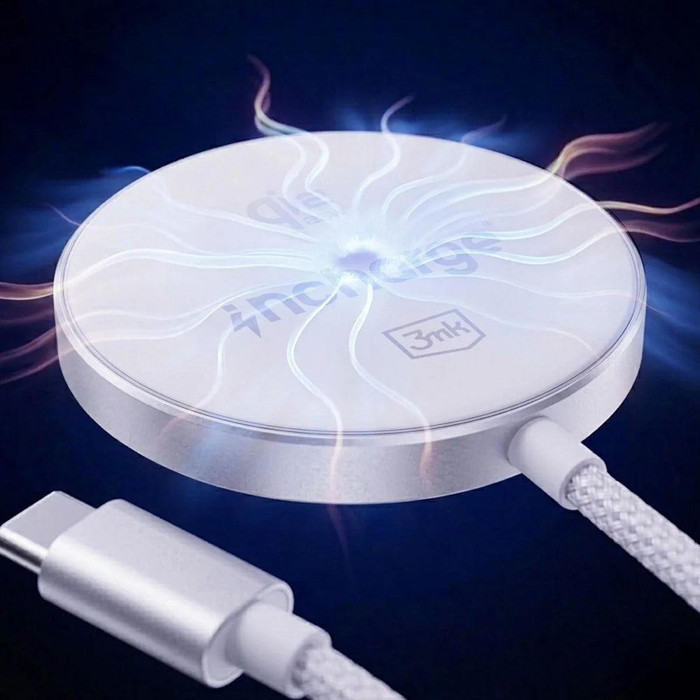 Bežični mrežni punjač 3MK Align, 25W, Bela