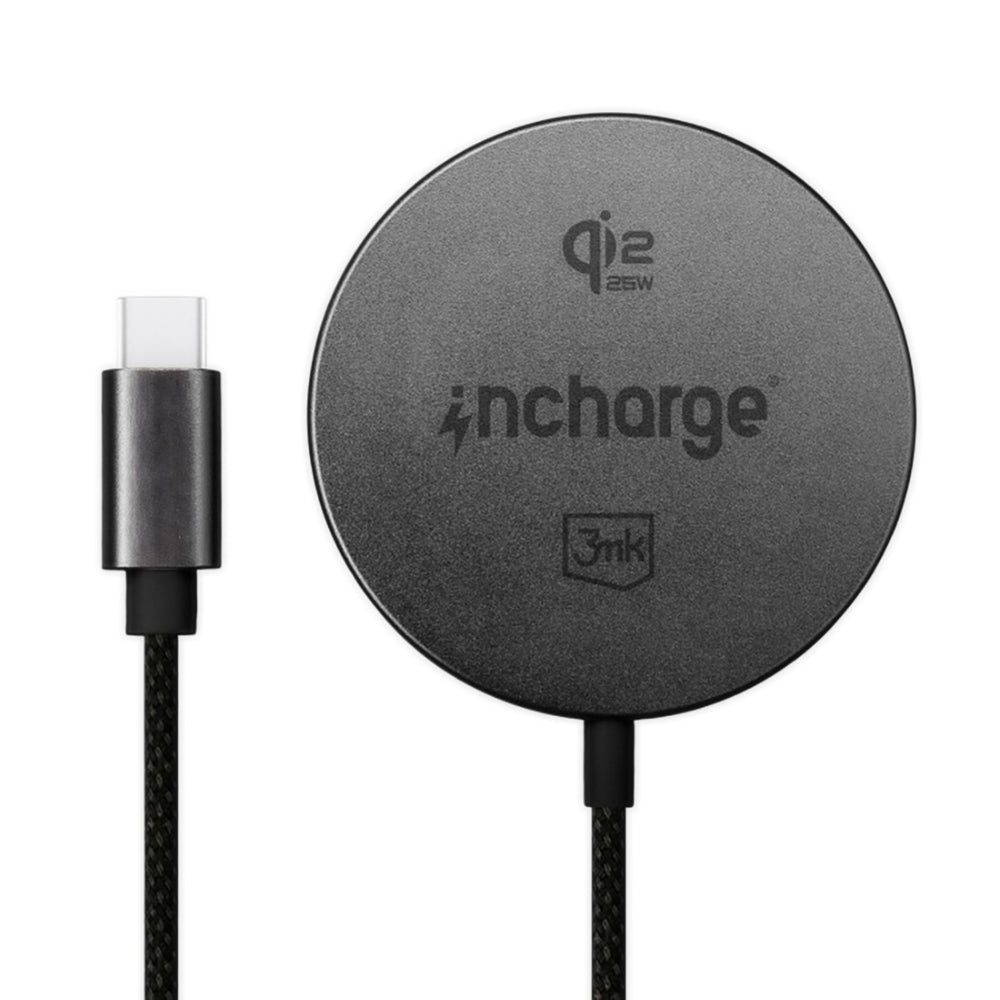 Bežični mrežni punjač 3MK Align, 25W, Crni