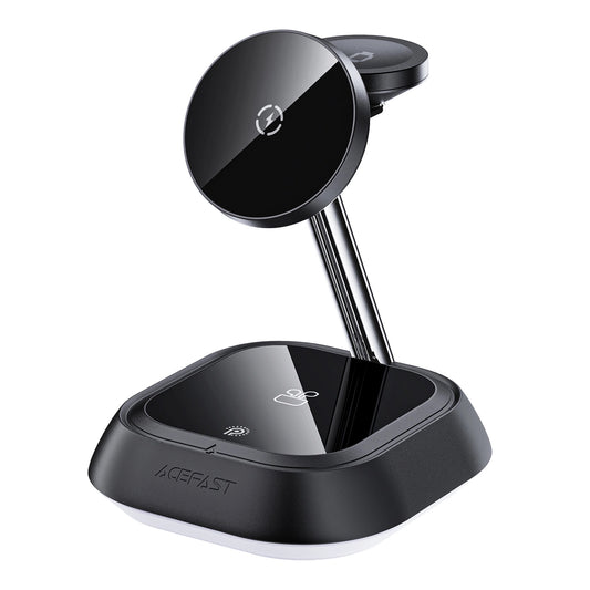 Wireless Network Charger Acefast E16 3in1, 15W, 1.67A, Black 