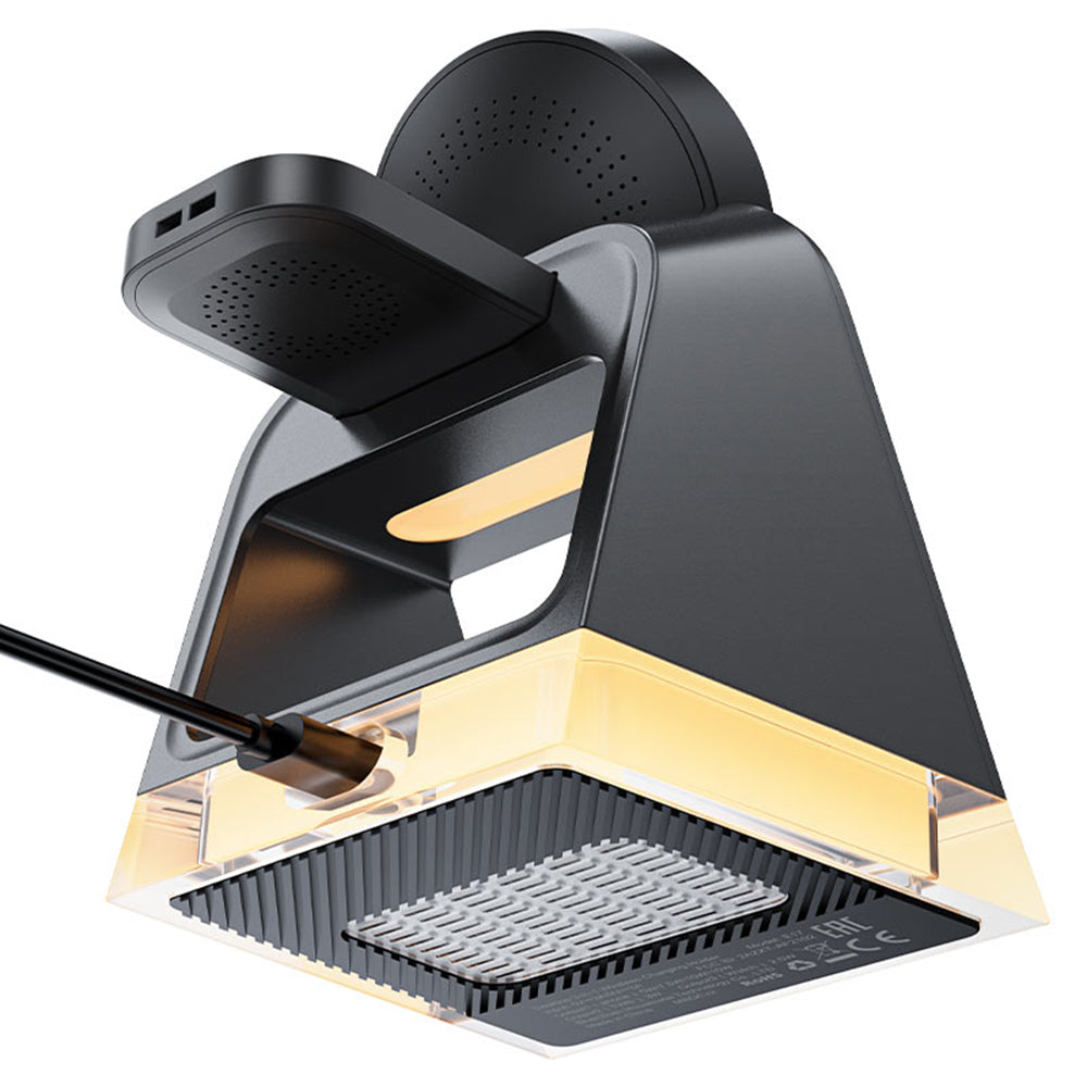 Punjač Mreža Bežični Acefast E17 3u1, 15W, 1.67A, Crni