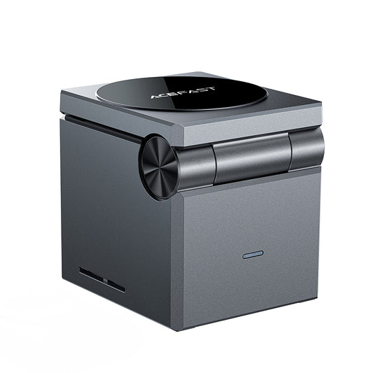 Bežični punjač Acefast E18 Rubik's Cube 3in1, 23W, 1.67A, Sivi