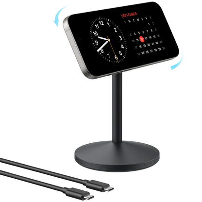 Bežični punjač Anker MagGo Stand, 15W, 1.67A, Crni A25X1H11