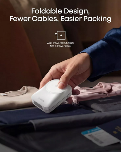 Bežični mrežni punjač Anker Prime MagGo 3in1, 25W, Bela B25N1G21
