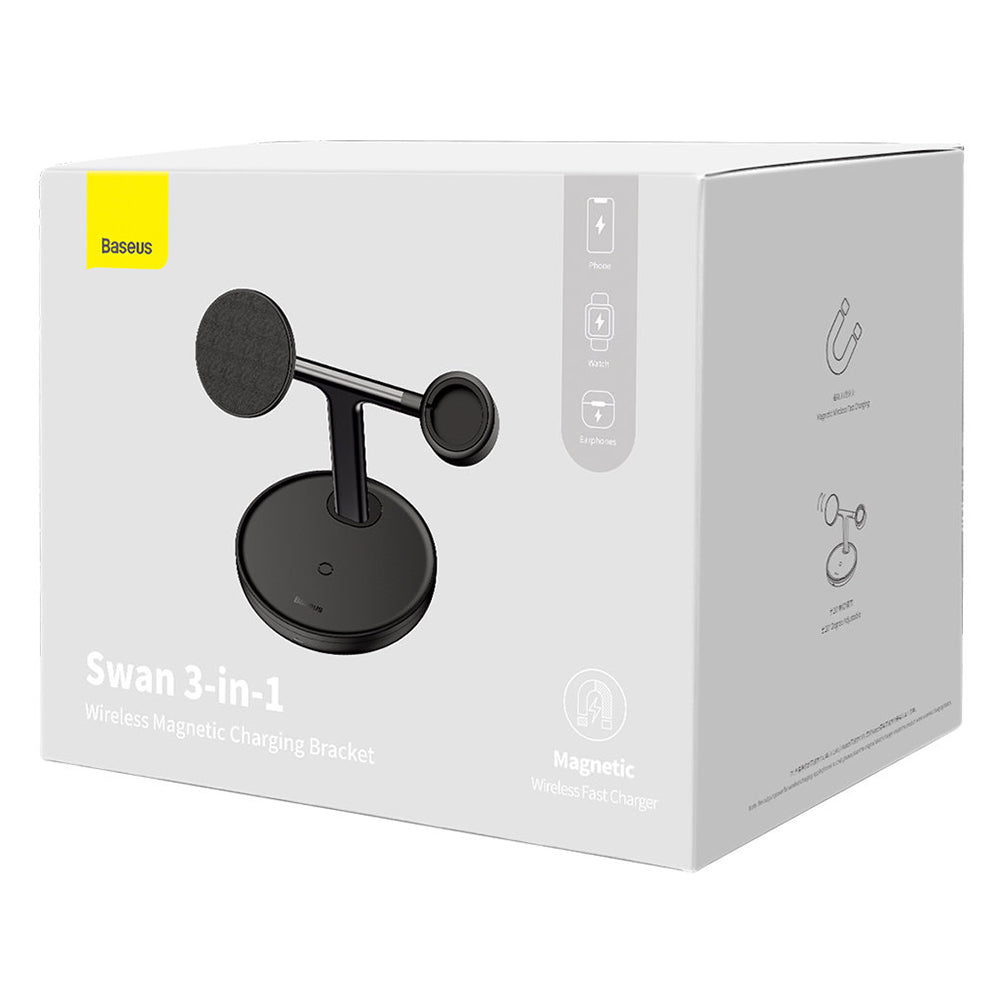 Baseus Swan 3in1, 15W, 1.67A, Black WXTE000101 WXTE000101 