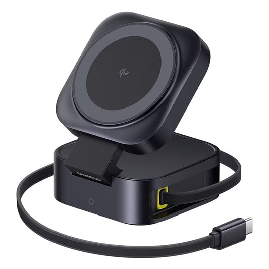 Bežični mrežni punjač Baseus PicoGo 2in1, 67W, 3A, 1 x USB-C, Crni P10276800123-00