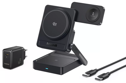 Bežični mrežni punjač Baseus PicoGo AF21 3u1, 35W, Crni E0205401