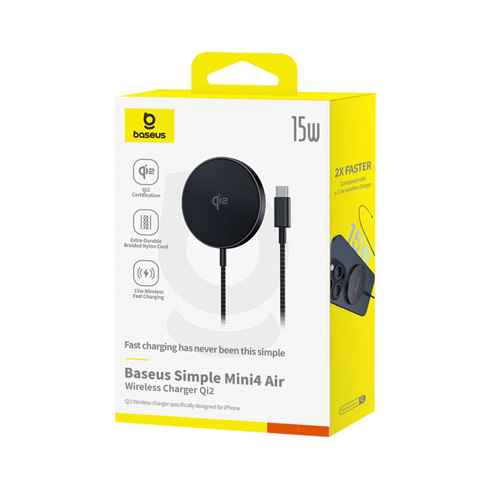 Bežični punjač Baseus Simple Mini4 Air, 15W, 1.67A, Crni P10278200111-00