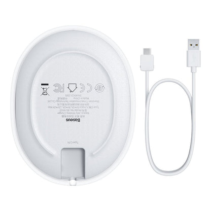 Bežični punjač Baseus Jelly, 15W, 1.67A, Beli WXGD-02