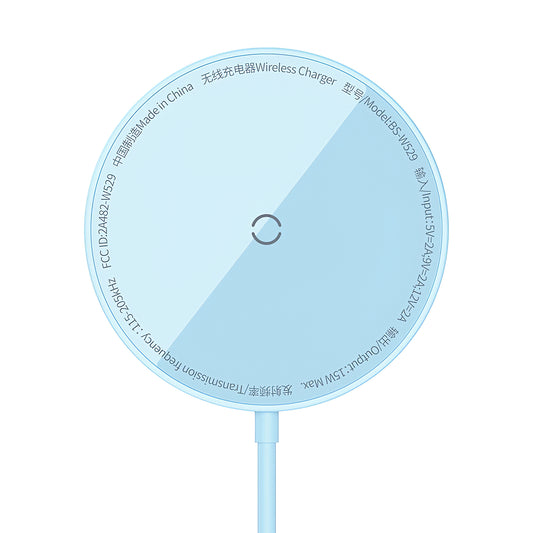 Wireless Network Charger Baseus Simple Simple Mini 3, 15W, 1.67A, Blue CCJJ040303 