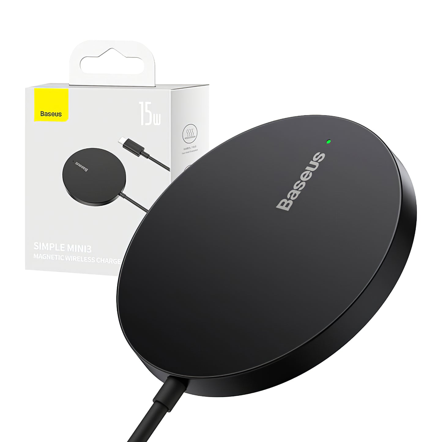 Wireless Network Charger Baseus Simple Simple Mini 3, 15W, 1.67A, Black CCJJ040001 