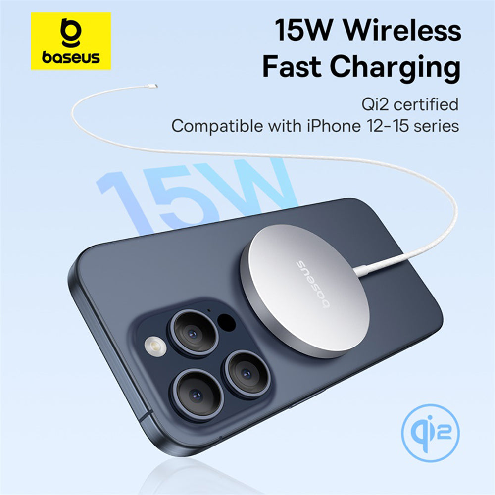 Bežični punjač Baseus Simple Mini4 Air, 15W, 1.67A, Srebrni P10278200S11-00