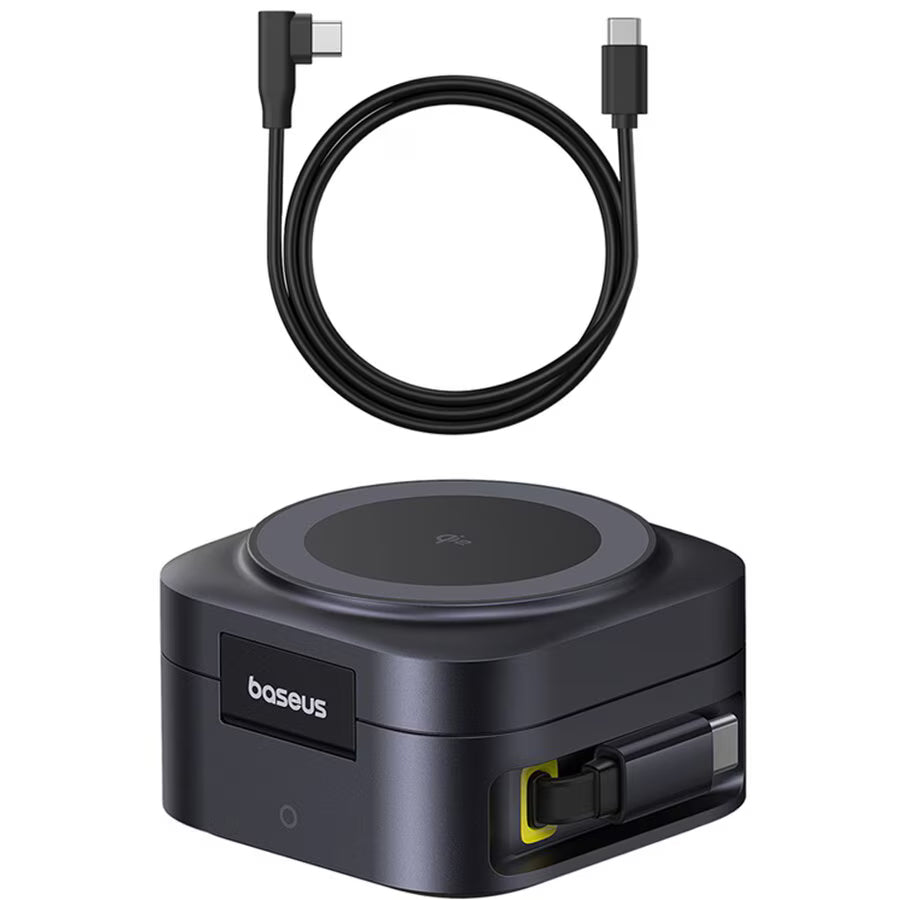 Bežični mrežni punjač Baseus PicoGo 2in1, 67W, 3A, 1 x USB-C, Crni P10276800123-00