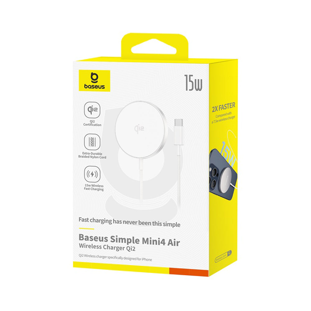 Bežični punjač Baseus Simple Mini4 Air, 15W, 1.67A, Srebrni P10278200S11-00