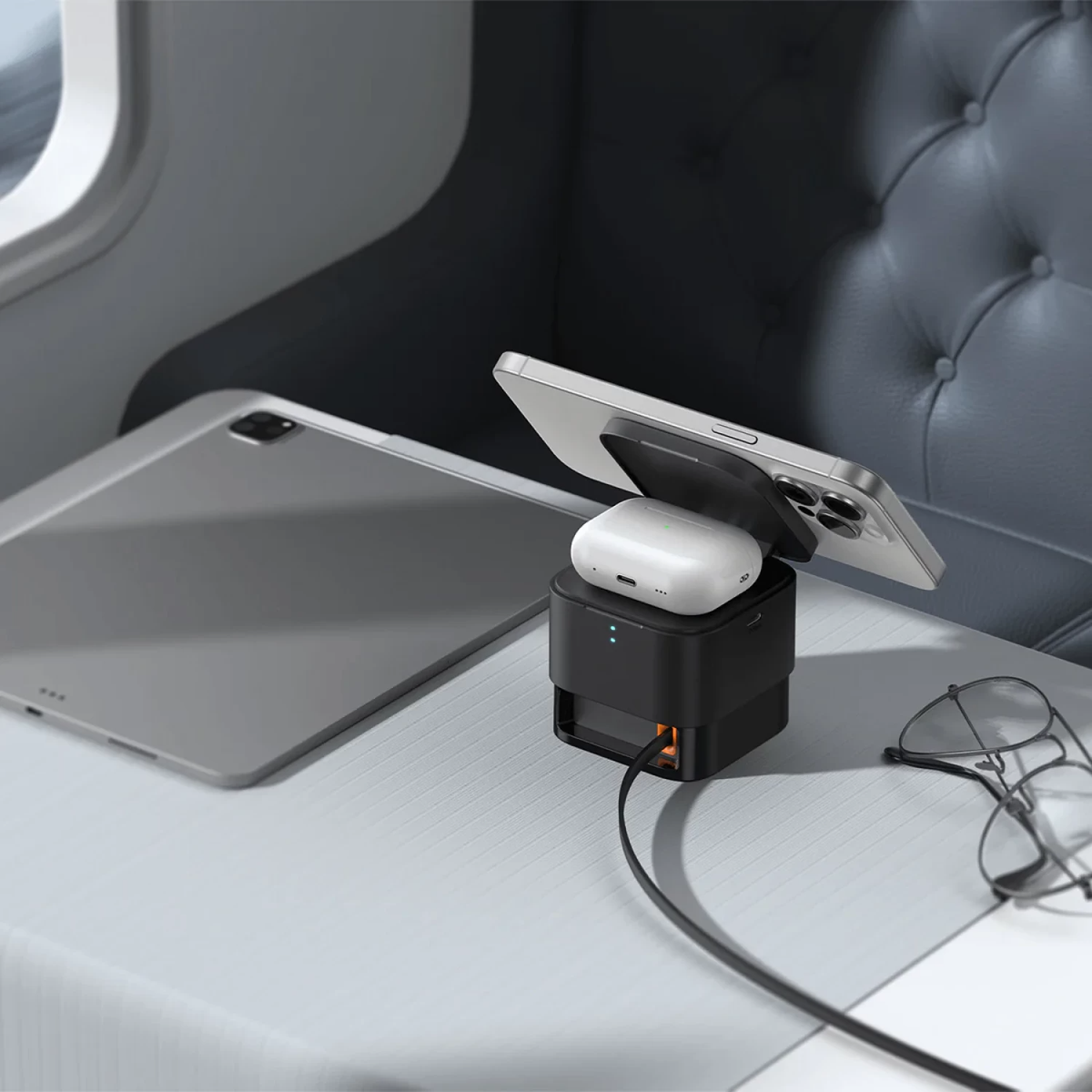 Baseus MagPro 3u1 bežični mrežni punjač USB-C, 25 W, 1 x USB-C, crni P10264100123-01