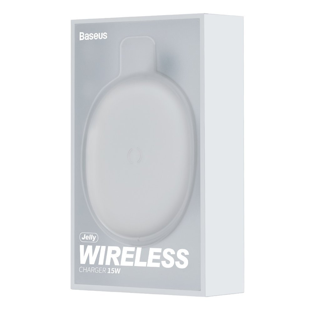 Bežični punjač Baseus Jelly, 15W, 1.67A, Beli WXGD-02