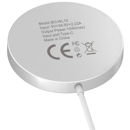 Wireless Network Charger BWOO WL-12, 15W, 1.67A, White 
