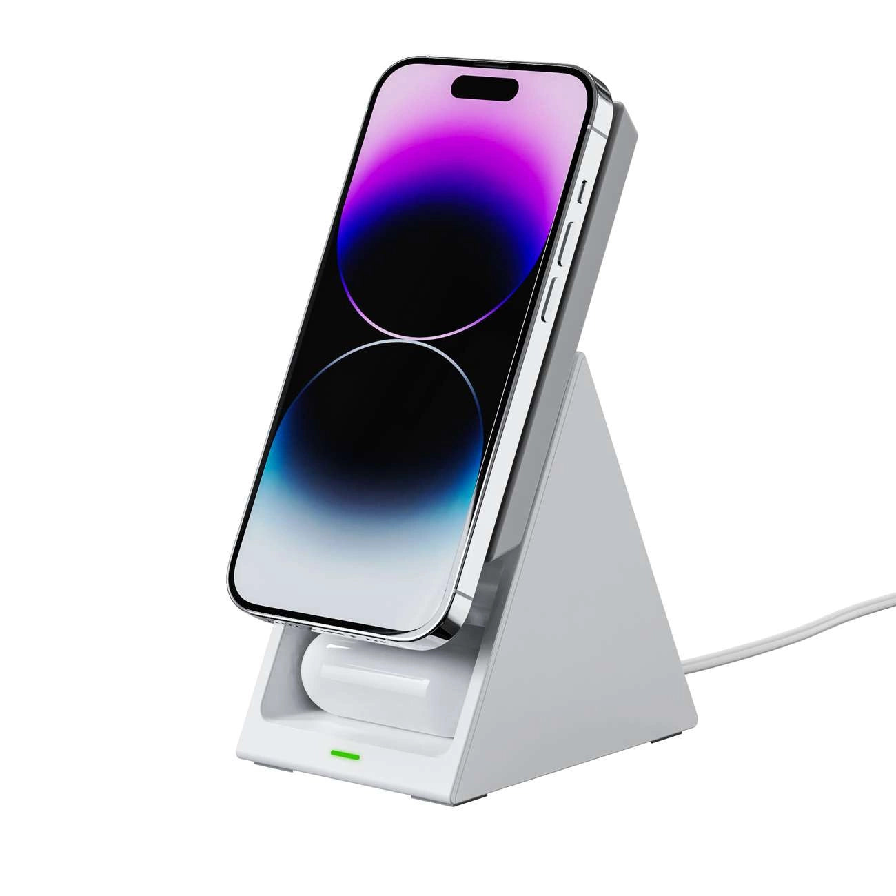Punjač za bežičnu mrežu Choetech T600 3u1, 15W, 1.67A, Beli