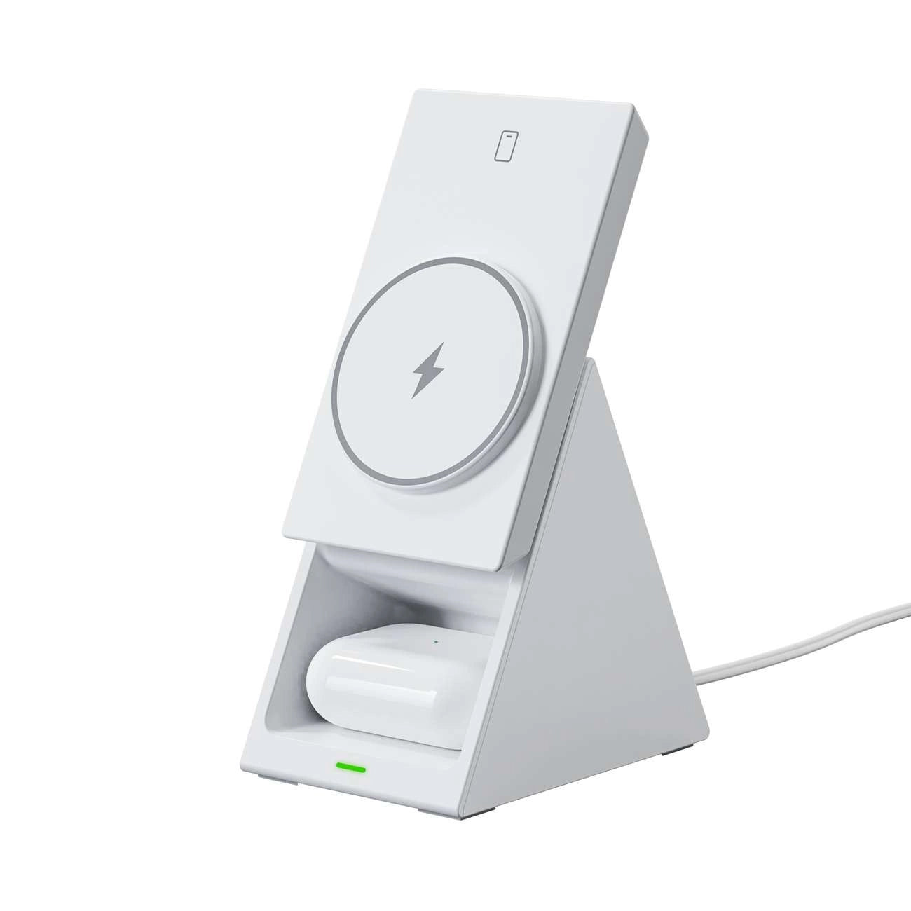 Punjač za bežičnu mrežu Choetech T600 3u1, 15W, 1.67A, Beli