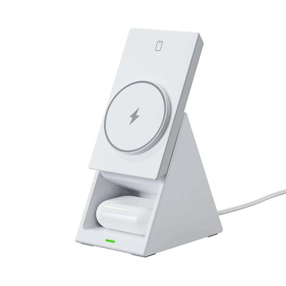 Punjač za bežičnu mrežu Choetech T600 3u1, 15W, 1.67A, Beli