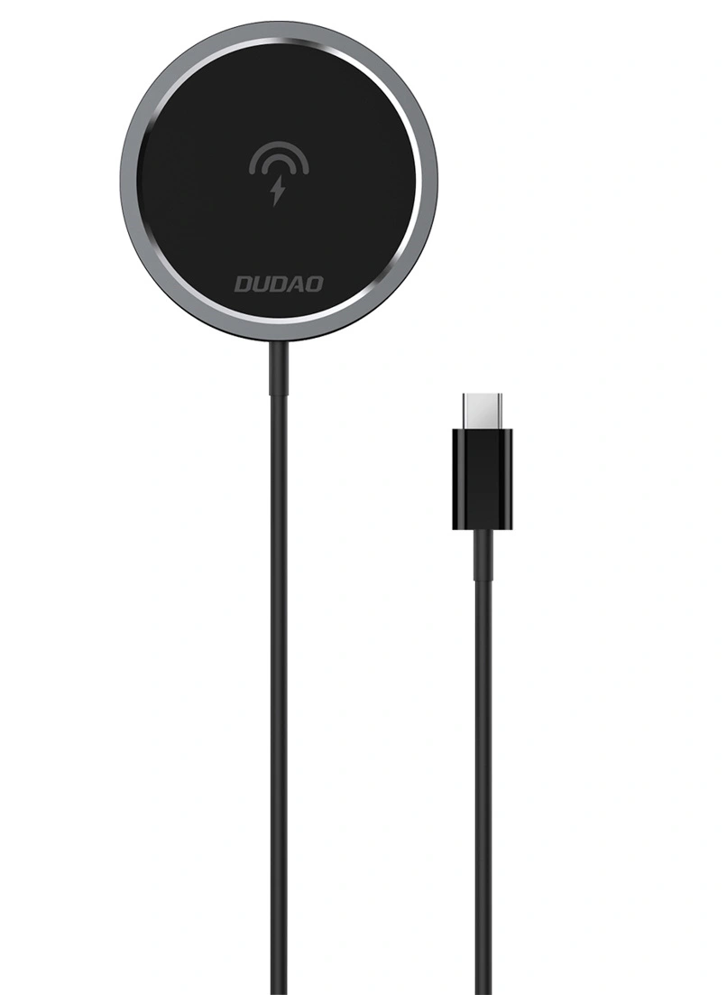 Bežični mrežni punjač Dudao A12XS, 15 W, 1,67 A, crni