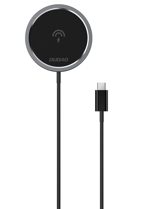 Bežični mrežni punjač Dudao A12XS, 15 W, 1,67 A, crni