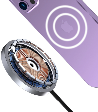 Bežični mrežni punjač Dudao A12XS, 15 W, 1,67 A, crni