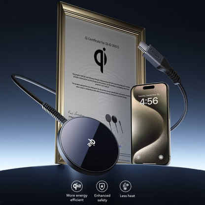 Bežični punjač ESR HaloLock, 15W, 1.67A, Crni