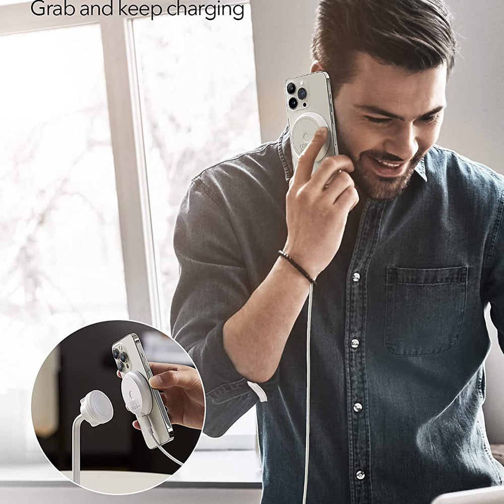 Bežični punjač ESR HaloLock Shift, 15W, 1.67A, Beli