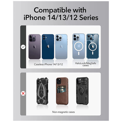 Bežični punjač ESR HaloLock Shift, 15W, 1.67A, Beli