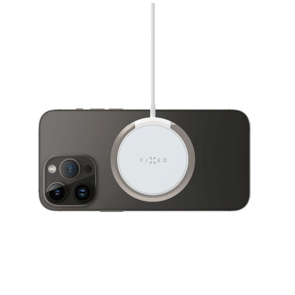 Bežični punjač Fixed Ring, 15W, 1.67A, Beli