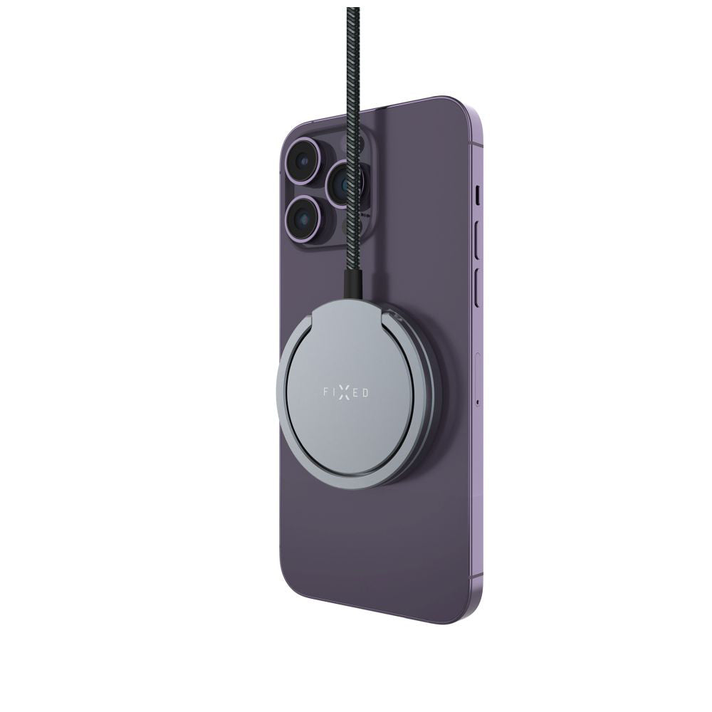 Bežični punjač Fixed Ring, 15W, 1.67A, Sivi