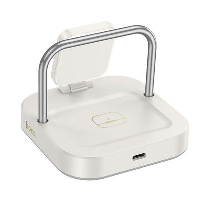 Bežični punjač HOCO CQ16A 3u1, 15W, 1.67A, Beli