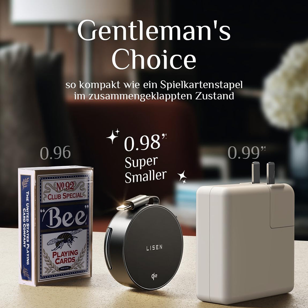 Bežični punjač Lisen W103 3u1, 7.5W, 1.1A, Crni YL0324090008