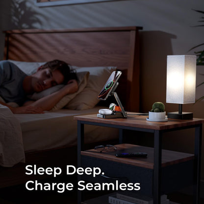 Bežični punjač Lisen 3u1, 15W, 1.67A, Crni YL0424010003