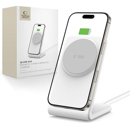 MagSafe Tech-Protect QI15W-A38, 15W, 1.67A, White 