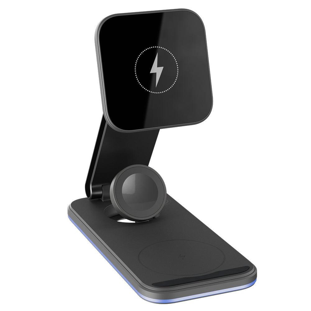 Incarcator Retea Wireless Proove Energy Fold 3in1, 15W, 1.67A, Crni WSEF15010001