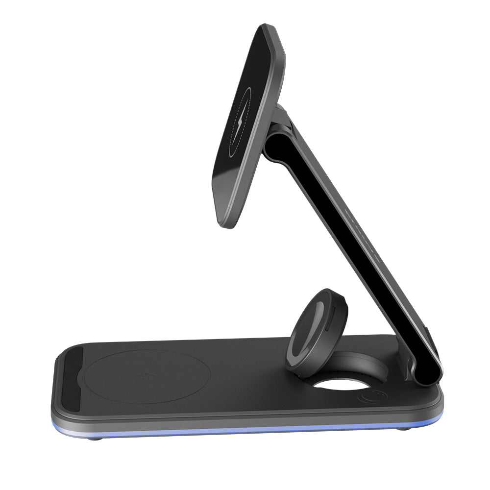 Incarcator Retea Wireless Proove Energy Fold 3in1, 15W, 1.67A, Crni WSEF15010001