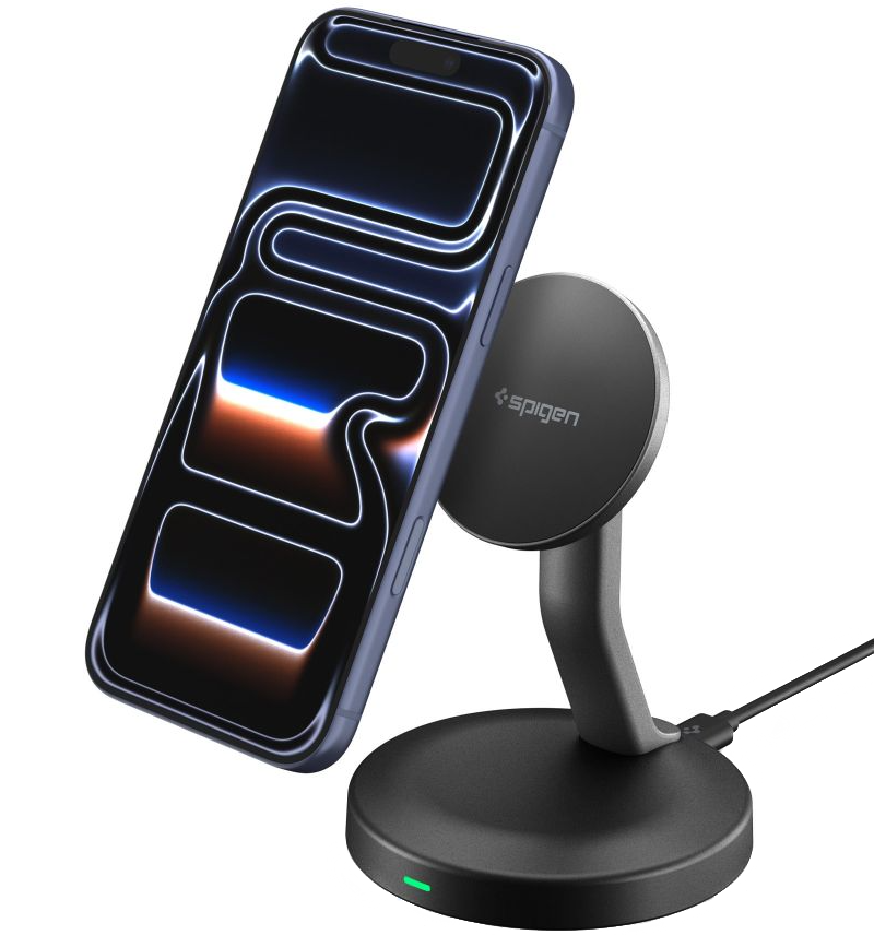 Bežični punjač Spigen EF151MS, 15W, 1.67A, Crni