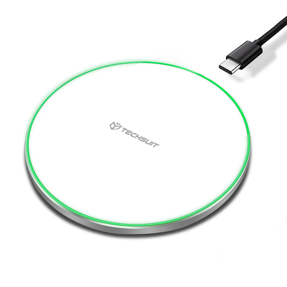 Bežični punjač Techsuit CHWR031 Premium, 15W, 1.67A, Beli