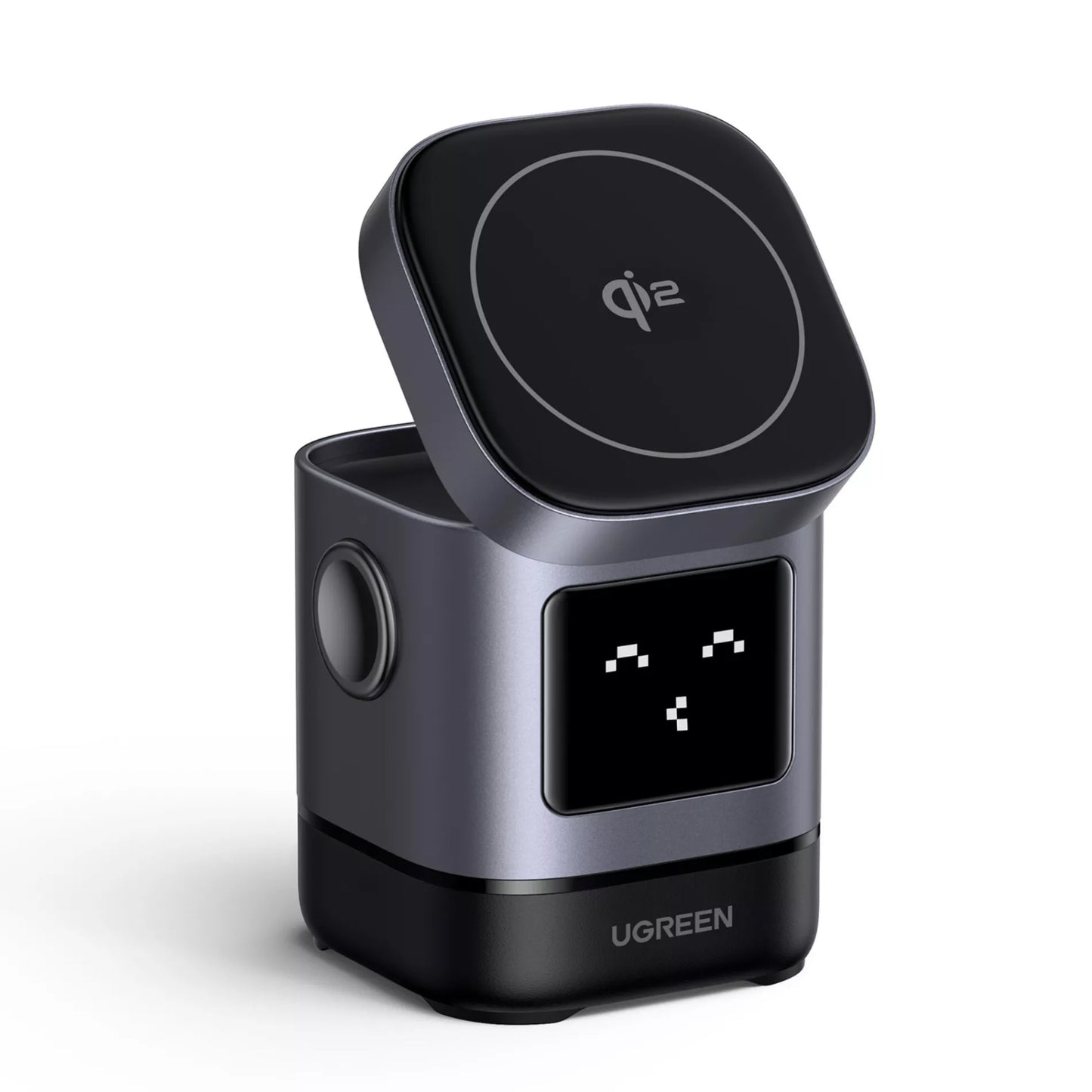 Bežični mrežni punjač UGREEN W709 Uno 2in1, 15W, 1.67A, Crni