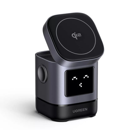 Bežični mrežni punjač UGREEN W709 Uno 2in1, 15W, 1.67A, Crni