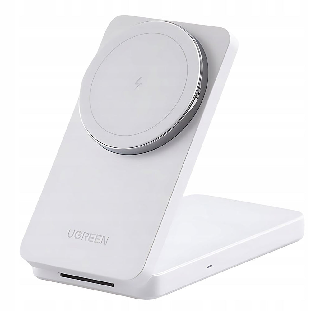 Bežični punjač UGREEN W528 2in1, 20W, 1.67A, Bel