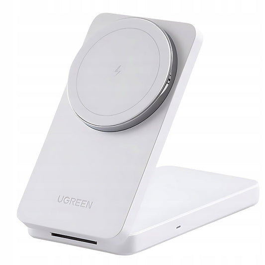 Bežični punjač UGREEN W528 2in1, 20W, 1.67A, Bel