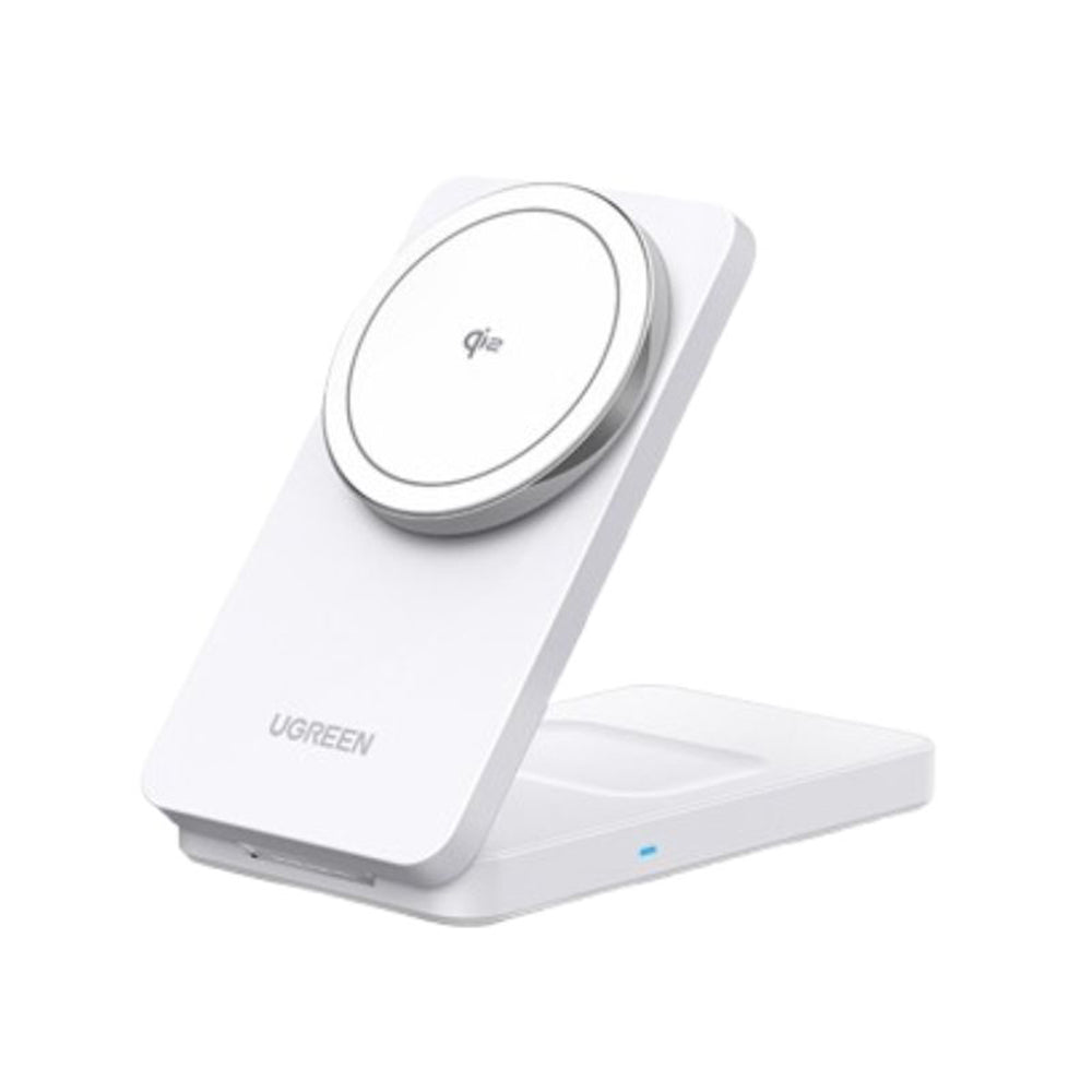 Bežični punjač UGREEN W706 2in1, 20W, 1.67A, Bel